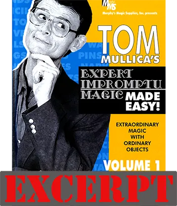 Waters of India video DOWNLOAD (Excerpt of Mullica Expert Impromptu Magic Made Easy Tom Mullica- #1, DVD)