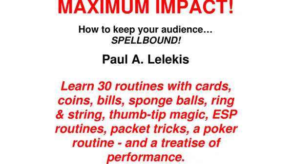 MAXIMUM IMPACT by Paul A. Lelekis eBook DOWNLOAD